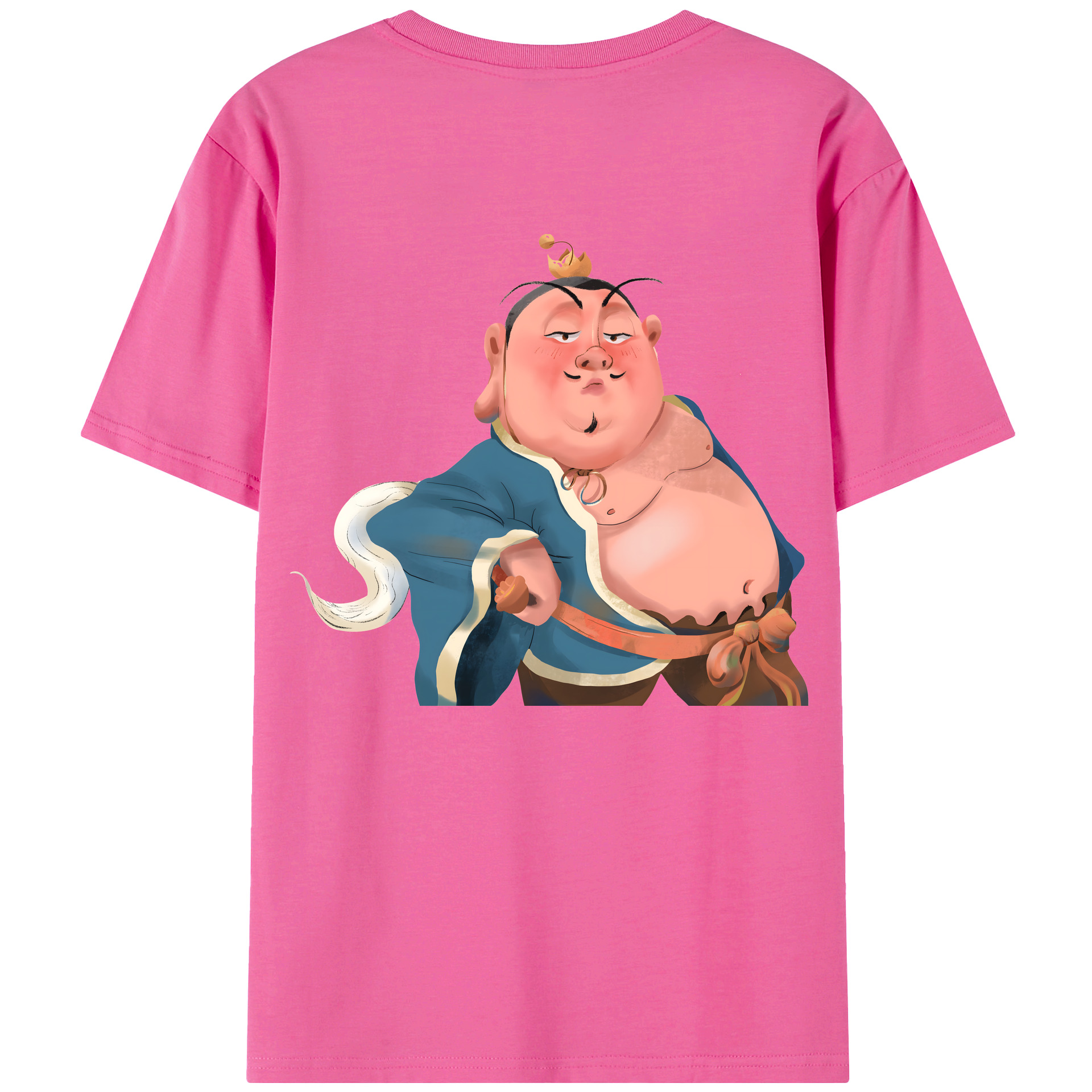 （画像用） Ne Zha 2 ナタ 魔童の大暴れ レディース半袖Tシャツ(バックプリント)